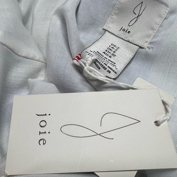 NWT JOIE Striped Midi Dress Blue White 2 - Picture 8 of 9